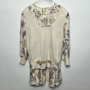 Vintage Anthony Sicari Long Sleeve knit Top Skirt Set